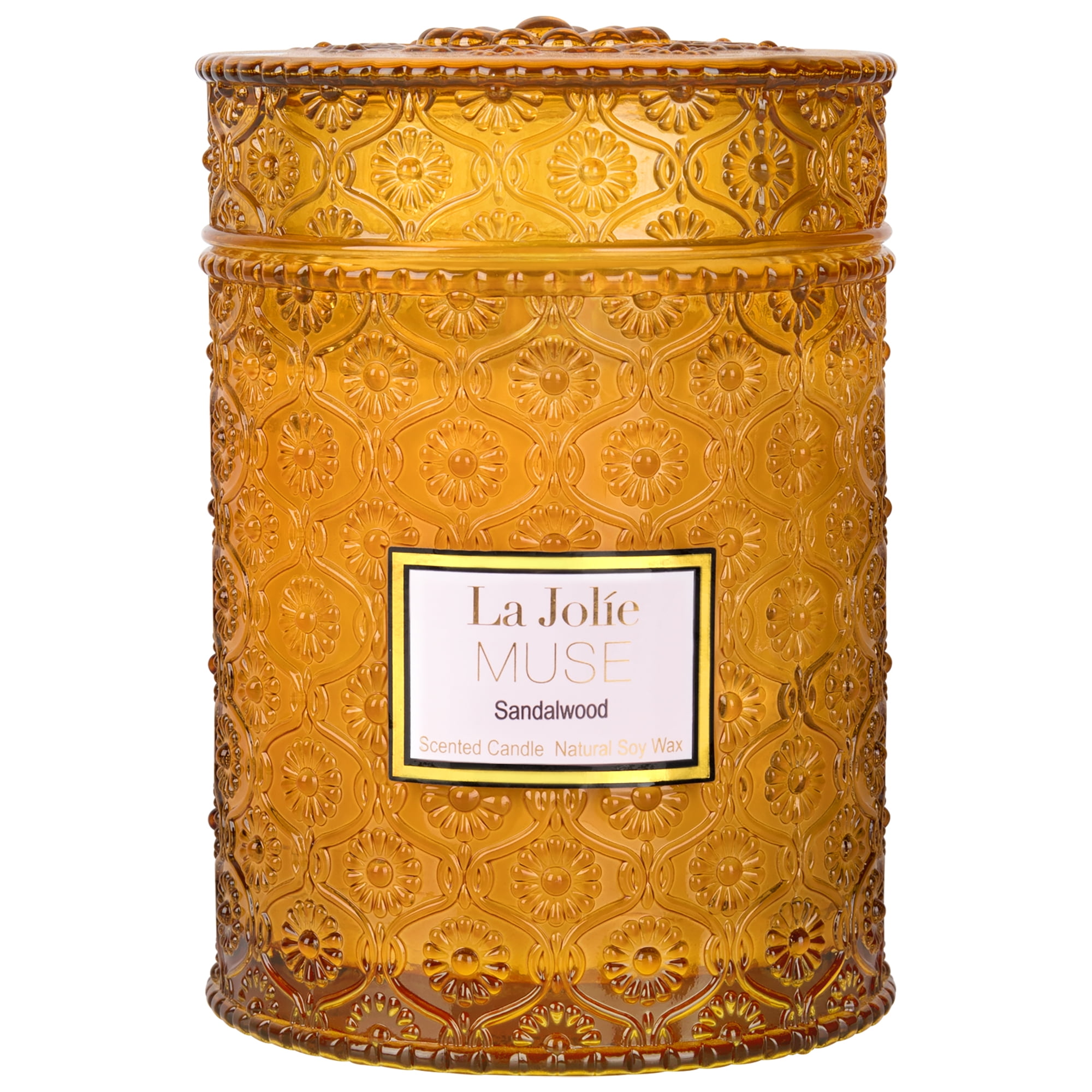 LA JOLIE MUSE Gardenia & Ylang Ylang Scented Candle Soy Candle for Home Large 