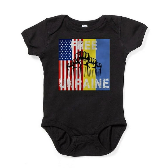 CafePress - Free Ukraine Stop War Body Suit - Cute Infant Bodysuit Baby Romper - Size Newborn - 24 Months