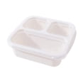 thumbnail image 2 of Yhmxh 3-Compartment Bento Box Lunch Containers, Reusable Leak-Proof Meal Prep Containers, Wheat Straw Divided Food Storage Boxes With Lids, Stackable Snack Boxes for Work, and Travel, Microwavable, 2 of 6