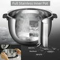 thumbnail image 3 of CUCHEN Dual Pressure Rice Cooker 6-Cup Stainless Steel, White - Built-In Timer, 3 of 9