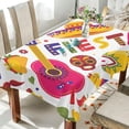 thumbnail image 4 of Cinco De Mayo Fiesta Rectangle Tablecloth, Dust Proof Anti Wrinkle Wipeable Table Cloth Tabletop foration of Dinner Kitchen Wedding Holiday Party 54"x72" Decor Gift, 4 of 7
