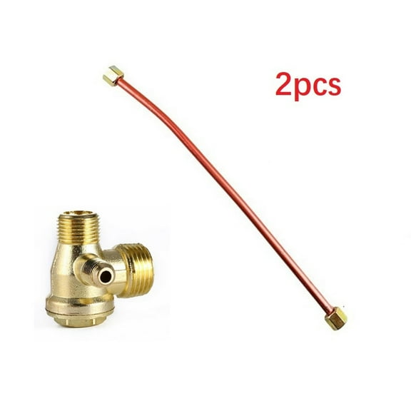 Air Compressor Check Valve Exhaust Tube 200mm Pipe 3-Port Zinc Alloy Check Valve 20/16/10mm Thread For Power Tools Accessories