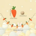 thumbnail image 3 of QTOCIO Easter Decorations, Easter Carrot Felts Bead Pulling Flag Home Festival Decoration Wooden Bead String, 3 of 7
