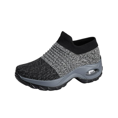 

UKAP Womens Trainers Air Cushion Breathable Sneakers Sport Running Shoes Pump Slip On