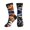 3 Black, variant on Men's Thin Blue Line Arizona Flag Novelty Athletic Socks Women's Digital Printing Funky Patterned Crew Socks
