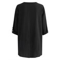 thumbnail image 5 of Camisas Para Mujer Moda Camiseta de Manga Larga Otoño Cuello en V Frente Abierto Prendas de Abrigo Sueltas Estampado Blusa Abrigo Tops Odeerbi ODB128468, 5 of 5