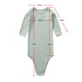thumbnail image 3 of Xmarks Newborn Baby Knotted Gown Soft Swaddle Wrap Sleepwear Sleeping Bags Infant Long Sleeve Sleeper Coming Home from Hospital Outfit with Hat Light Green, 3 of 7