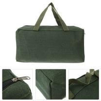 SEWCHICS Canvas Tool Bag Green Heavy Duty Multi-Function for Easy Access and Storage