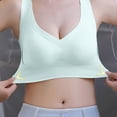 thumbnail image 5 of iHPH7 Sport Bras for Women Wirefree Yoga Bra High Impact Sports Bras for Women Stretchy Adjustable Straps Workout Running Gym Seamless Bras for Women Light Blue M, 5 of 6