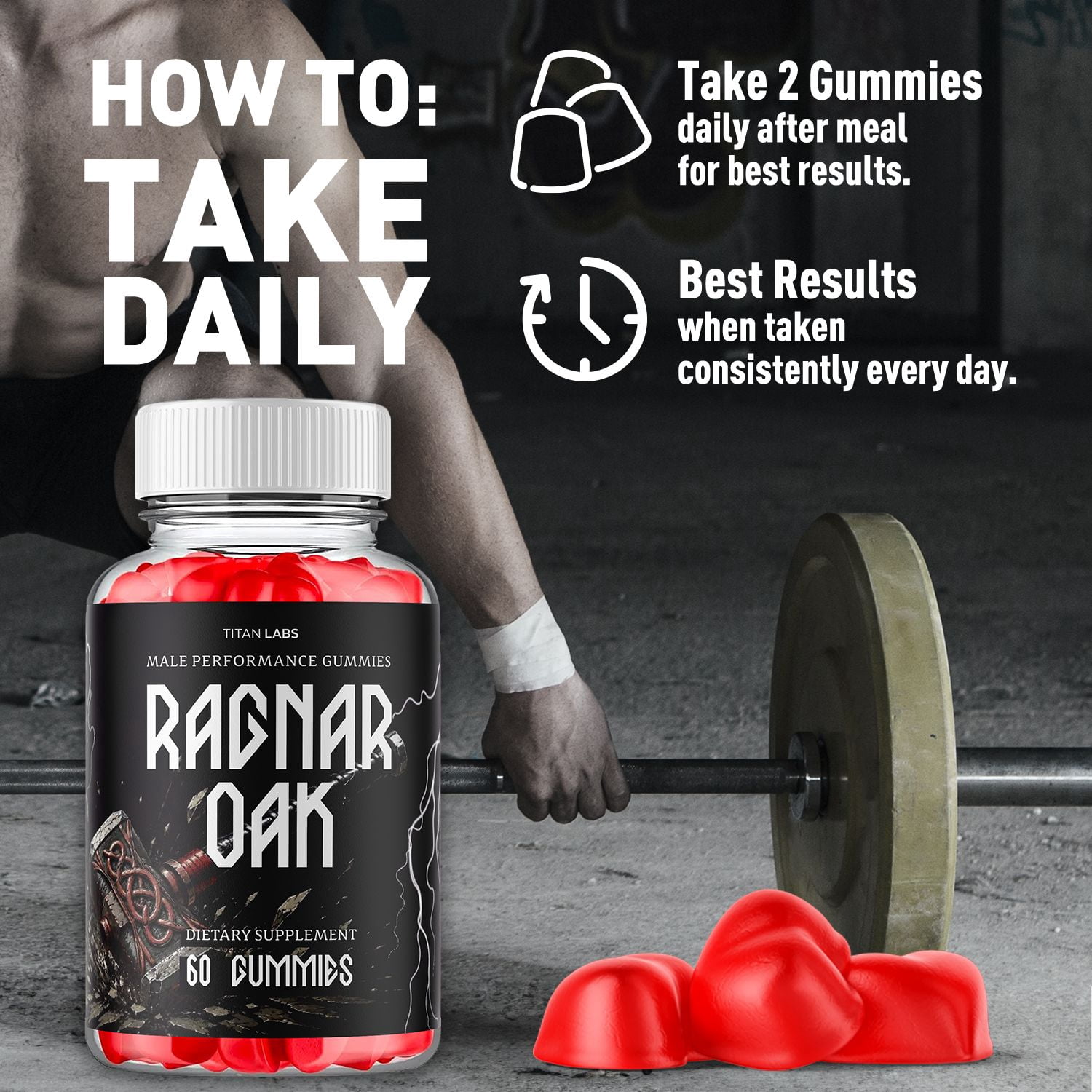 Ragnar Oak ACV Gummies Advanced Formula Vitamin Supplement RagnarOak 180 Gummies