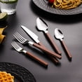 thumbnail image 4 of 20-piece set Stainless Steel Flatware Set, Modern Handle Silverware Cutlery Set for Home Kitchen & Daily Dining, 4 of 6