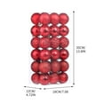 thumbnail image 5 of DefiDgd 36pcs 2.36inch Christmas Ball Ornaments Set,Christmas Tree Hanging Decorations,Glittering Shatterproof Balls for Xmas Tree, Holiday Party Decor(B), 5 of 7