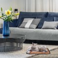 thumbnail image 4 of unbranded Pet Summer Mat Rattan Cooling Dog Bed Grey Breathable Cushion with Anti Slip Design, 4 of 6