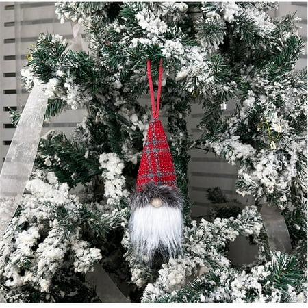 

CHGBMOK Christams Decorations Christmas Ball Hat Faceless Baby Pendant Creative Old Man Dwarf Rudolph Doll