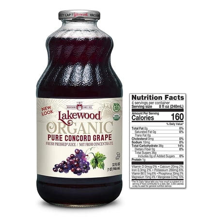 Lakewood Organic Concord Grape Juice 32 fl oz