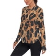 thumbnail image 2 of FORMRS Womens Long Sleeve Shirts UPF 50+ Sun Protection Quick Dry Fishing Hiking Tops, Size S-2XL, Leopard Pattern, 2 of 8