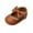 Brown, variant on Wolcakyue Baby Girls Dress Shoes Mary Jane Bowknot Flats None-Slip Sole Princess Shoes for ,Black 4