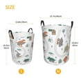 thumbnail image 5 of Bingfone Dino On A Skateboard Surf Waterproof Foldable Laundry Hamper Bucket With Handles For Storage Bin,Clothes Hamper (Medium), 5 of 8
