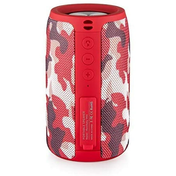 Bocina MusiBady  Bluetooth Portátil Contra Agua -Rojo Navidad