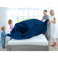 thumbnail image 3 of Forro polar Blanket Utopia, tamaño doble, color azul marino, 300 g/m², microfibra, 3 of 9