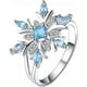 thumbnail image 2 of Anillos para mujer, regalos para mujer, moda para damas, copo de nieve, flor, compromiso, accesorios de joyería, un anillo, 2 of 5