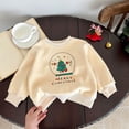 thumbnail image 5 of Gerichy Toddler Baby Boy Girl Christmas Outfit Merry Christmas Letter Sweater Long Sleeve Shirt Sweatshirt Fall Winter Clothes 12M-5T, 5 of 5
