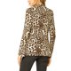 thumbnail image 3 of Cardigan de manga larga de leopardo para mujer Allegra K, abierto al frente, color beige y marrón, talla L, 3 of 7