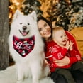 thumbnail image 6 of Christmas Dog Bandanas 2 Pack, Classic Plaid Dog Scarf Santa Snowman Merry Christmas Print Triangle Bibs Kerchief, Adjustable Washable Dog Bandanas for Small Medium Large Dogs Cats Pets, 6 of 6