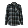 thumbnail image 5 of Time and Tru Women's Button Down Flannel Shirt with Long Sleeves, Sizes XS-3XL, 5 of 5