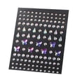thumbnail image 2 of maskred Eye Face Rhinestone Self Adhesive Stickers Makeup DIY Costume Accessory Type 2 1Set, 2 of 6