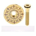 thumbnail image 2 of Bike Headset Top Cover, 28.6mm Bike Headset Stem Top Cap Unique Half Perforated Design Bike Front Fork Stem Top Cap for Mountain Road Bike Totem Pattern, 2 of 7