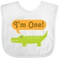 thumbnail image 3 of Inktastic 1st Birthday Alligator Jungle Boys or Girls Baby Bib, 3 of 4