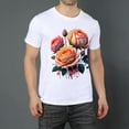 thumbnail image 2 of Men Oversize T-ShirtFlowers (3) Summer Casual Short Sleeve Crew Neck Loose Tee Tops XS-5XL, 2 of 5