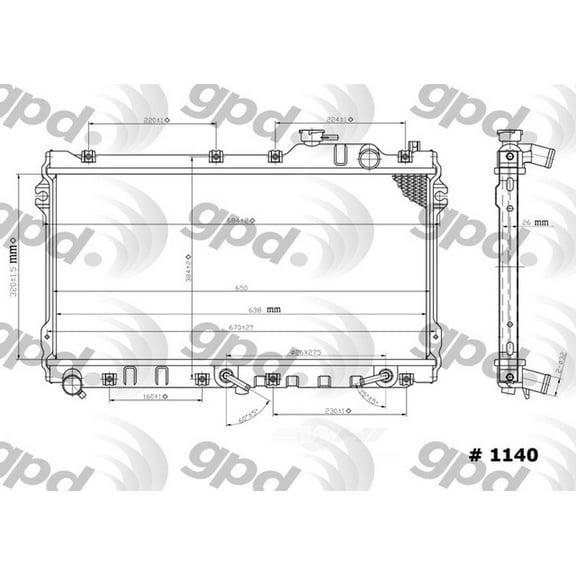 Radiator Fits select: 1990-1997 MAZDA MX-5 MIATA