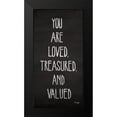 thumbnail image 2 of Jaxn Blvd. 14x24 Black Modern Framed Museum Art Print Titled - You Are Loved, Treasured and Valued, 2 of 5