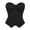 Black stripes, variant on Women’s Striped Corset Top Structured Bustier Blazer Style Side Zipper Fitted Tank