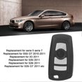 thumbnail image 3 of Car Key Fob Case Small Intelligent Durable Black Replacement for Serie 5 Serie 73 Button, 3 of 3