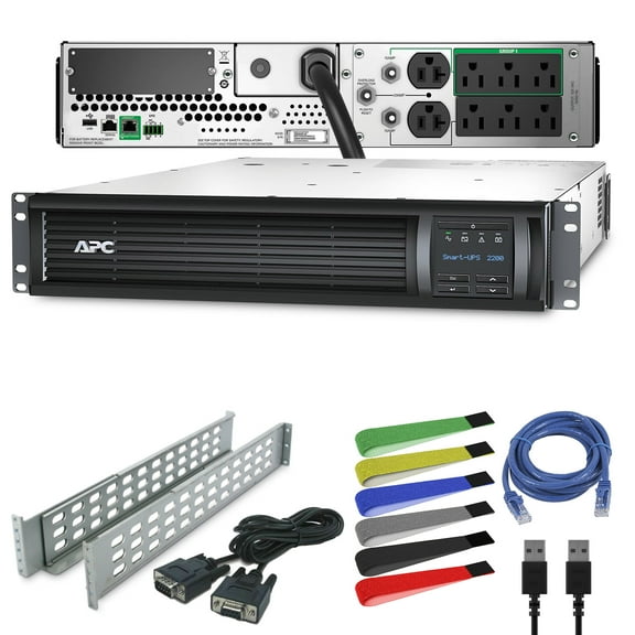 APC 2200VA Smart UPS with SmartConnect, SMT2200RM2UC Rack Mount UPS Battery Back