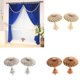 thumbnail image 5 of Ganchos decorativos para sujetar las ventanas, de estilo vintage europeo, para montar en la pared, para el hogar, par Bronce, 5 of 9