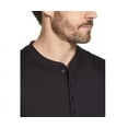 thumbnail image 3 of Weatherproof Vintage Men's Waffle Knit Thermal Henley Shirt, Black, Medium, 3 of 3