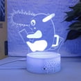 thumbnail image 2 of Luz nocturna LED 3D que cambia de color para niños con diseño de fútbol, 2 of 4
