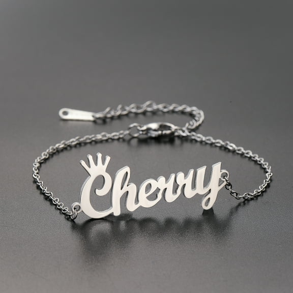 Custom Name Bracelet for Women Men Personalized Christmas Gift Stainless Steel Adjustable Chain Bangle Customized Jewelry