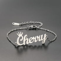 Custom Name Bracelet for Women Men Personalized Christmas Gift Stainless Steel Adjustable Chain Bangle Customized Jewelry