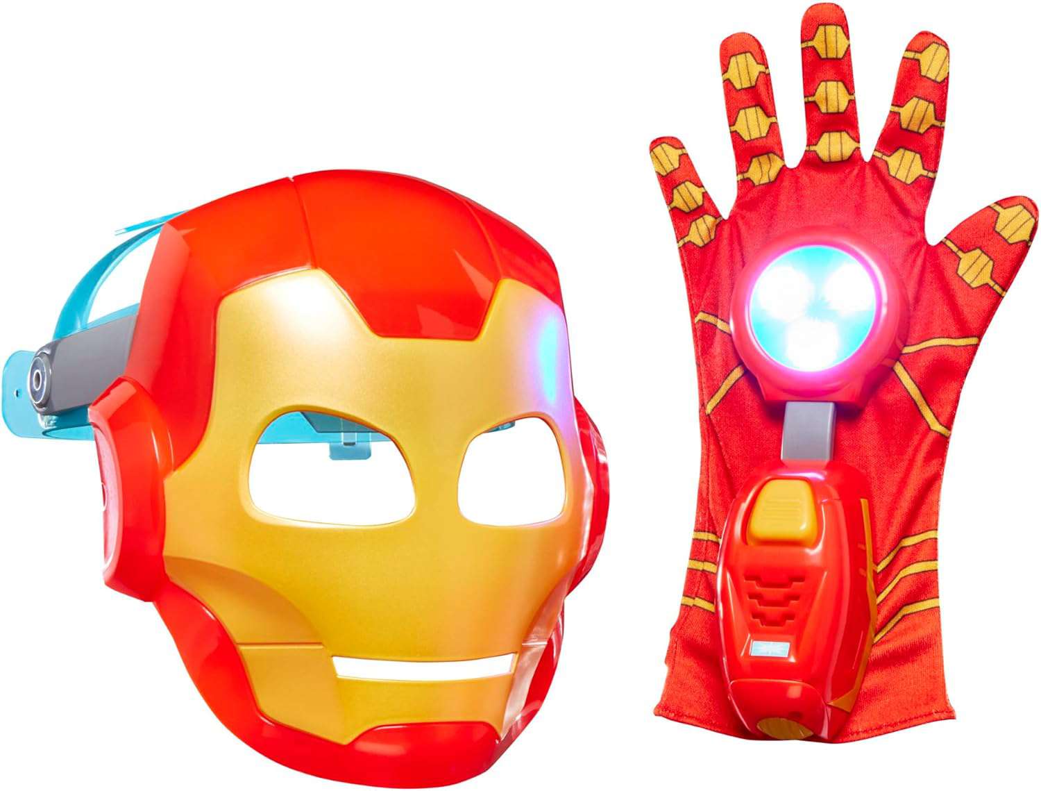 Marvel Iron Man and His Awesome Friends High-Tech Hero Role Play Set, Mask and Glove, 3+