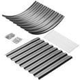 thumbnail image 4 of Land Guard 6x3x3ft Raised Garden Beds Oval Outdoor, Easy Assembly Durable Deep Raised Garden Bed, Galvanized Metal Planter Box for Vegetables,Modern Gray, 4 of 8
