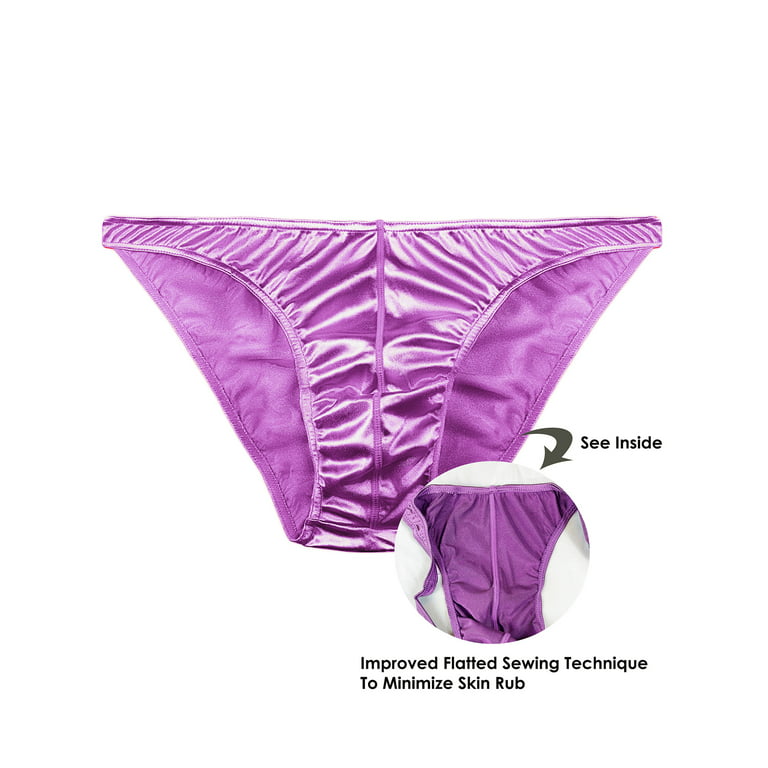  B2BODY Womens Silky Sexy Satin Tangas Panties S - Plus