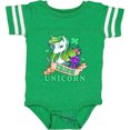 thumbnail image 3 of Inktastic St Patricks Day Irish Unicorn Illustration with Shamrocks Boys or Girls Baby Bodysuit, 3 of 5