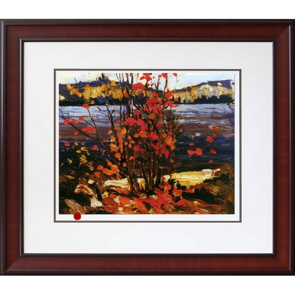 Lake & Red Tree