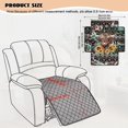 thumbnail image 7 of Kuiaobaty Aztec Sunflower Print Reclining Sofa Cover 24 x 38 Inches, Highland Cow Print Armless Seat Cushion Slipcover, Non Slip Quilted Furniture Protector Fit Most Recliners, 7 of 7