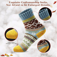 thumbnail image 5 of Calcetines Mujer Termicos Lana Suaves Estampados 5 Pares colores, 5 of 5